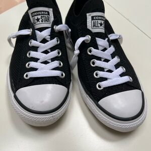 Converse All Star Kids Black and White Sneakers